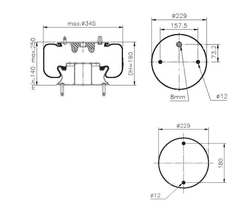 Vlnovec pérování  kompletní - železný zvon PN SCANIA P,G,R,T/ 94,114,124,144,164