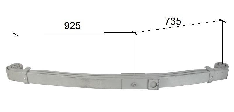 Pero listové  925/735 3 listy PN MAN TGA, TGS