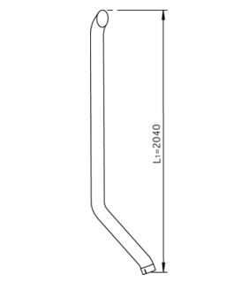 Trubka výfuku zadní MERCEDES Atego, Econic