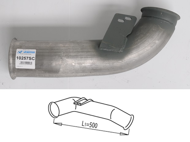 Trubka výfuku přední SCANIA P,G,R,T,94,114,124,144,164