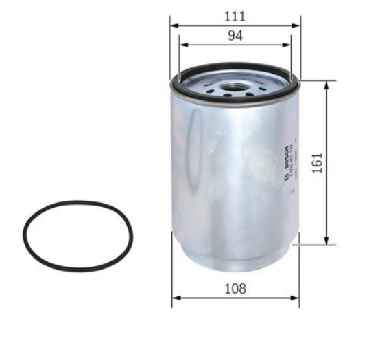 Filtr paliva s odlučovačem vody VOLVO FH16, FH16 II D16C550-D16K750 od 01.2003, RVI Kerax 