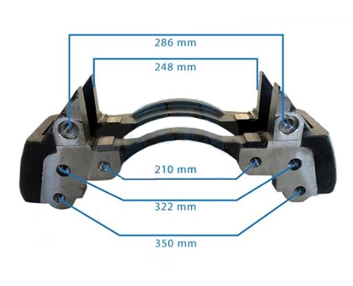Držák brzdového třmenu L/P MERCEDES Axor