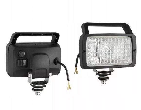 Světlomet pracovní H3 12V/55W, H3 24V/70W 156x92x85 s madlem a vypínačem