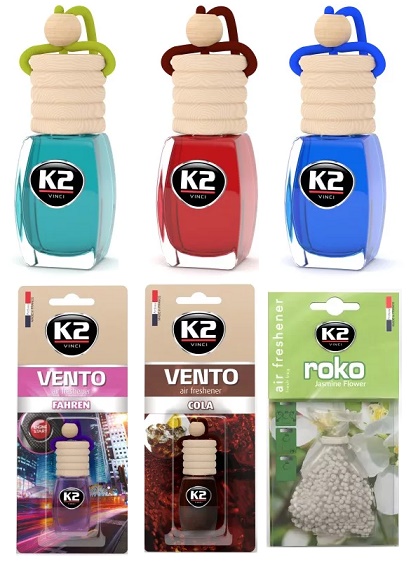 Osvěžovač vzduchu do auta VENTO 8ml - různé vůně /citron,parfém,třešeň, cola, vanilka atd/