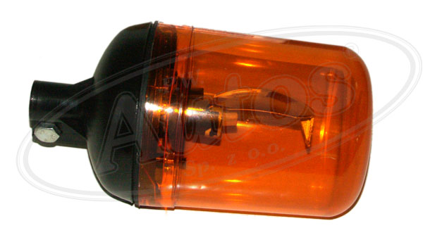 Maják výstražný oranžový H1/55W 12V-24V na trubku bez kloubu