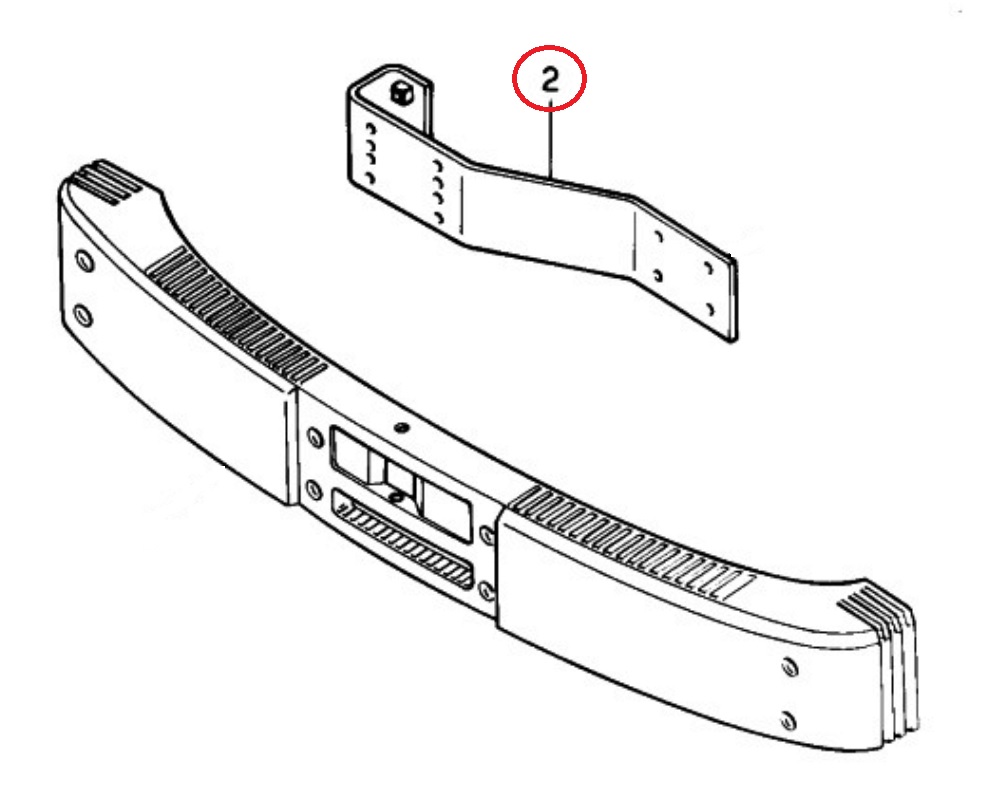 Držák nárazníku RVI Midliner Gama M/S 160/180/200/210/230 od 1990 do 2000