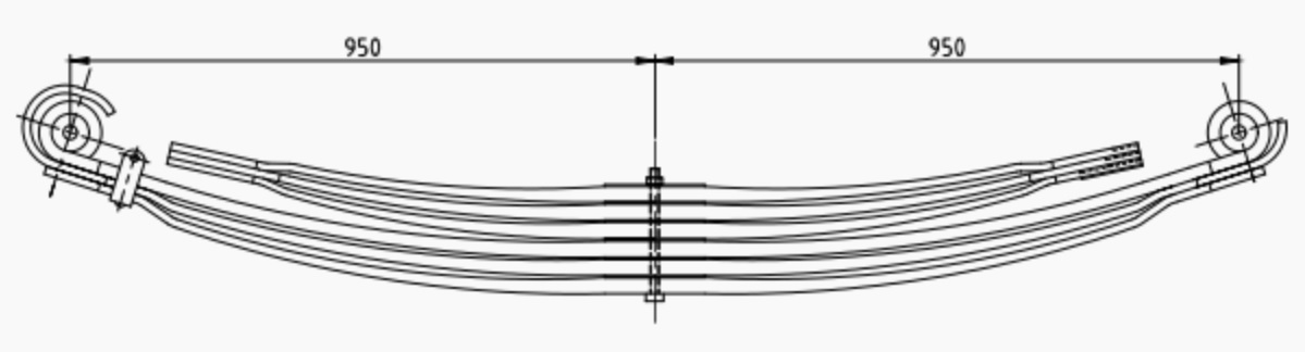 Pero listové 950/950 80 6 listů ZN MERCEDES 1417 / 1420 / 1422 / 1717 / 1720  do 2000
