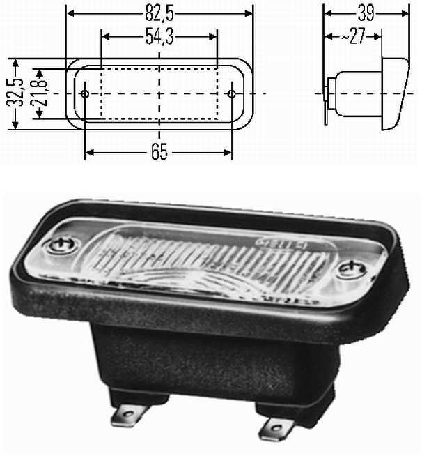 Osvětlení SPZ 24V C5W CASE IH, DAF, EVOBUS, IVECO, MAN, MERCEDES, NEOPLAN, SOLARIS