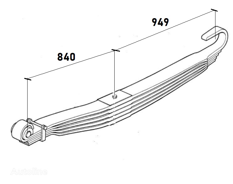 Pero listové 949/840 5-listů ZN VOLVO FM12