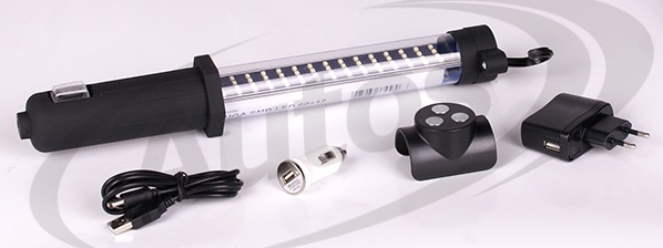 Svítilna dílenská LED akumulátor/12V/220V/ 60+9 diod