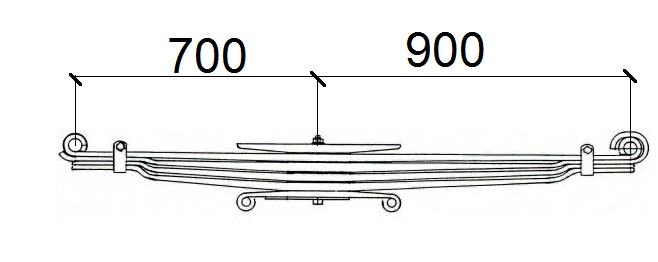 Pero listové 900/700 6 listů PN MAN E2000, F2000, F90, TGA 26.426 od 09.1987