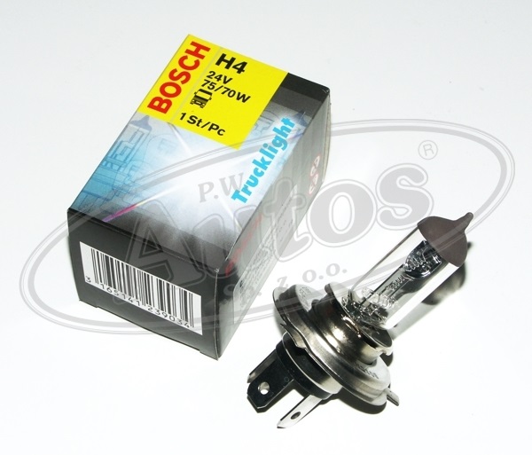 Žárovka H4 24V/75/70W P43 Heavy Duty BOSCH