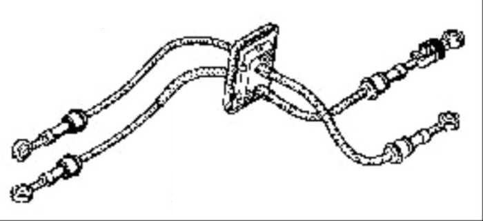 Táhla řazení - sada 2 ks RVI Mascott