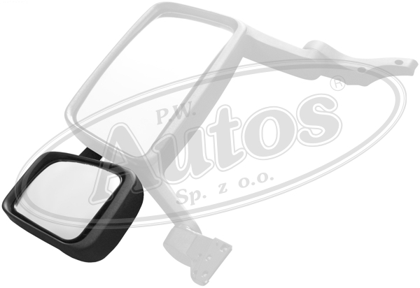 Zrcadlo širokoúhlé 24V R300 200x250 spodní L VOLVO FH, FM od 2002