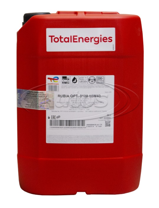 Olej motorový TOTAL RUBIA OPTIMA 3100 10W-40, 20 l