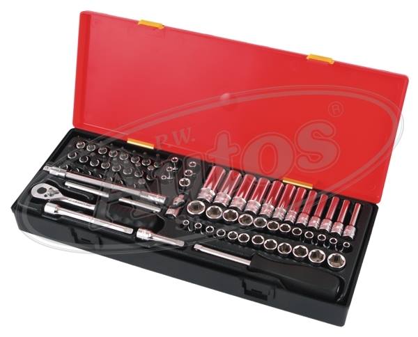 Sada nářadí do vozíku - klíč GOLA 1/4" - 73 ks s příslušenstvím