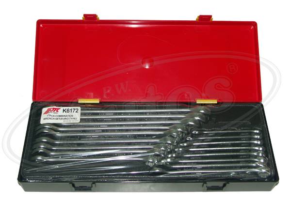 Sada nářadí do vozíku - klíč očkoplochý 17ks/ č.6 - č.23