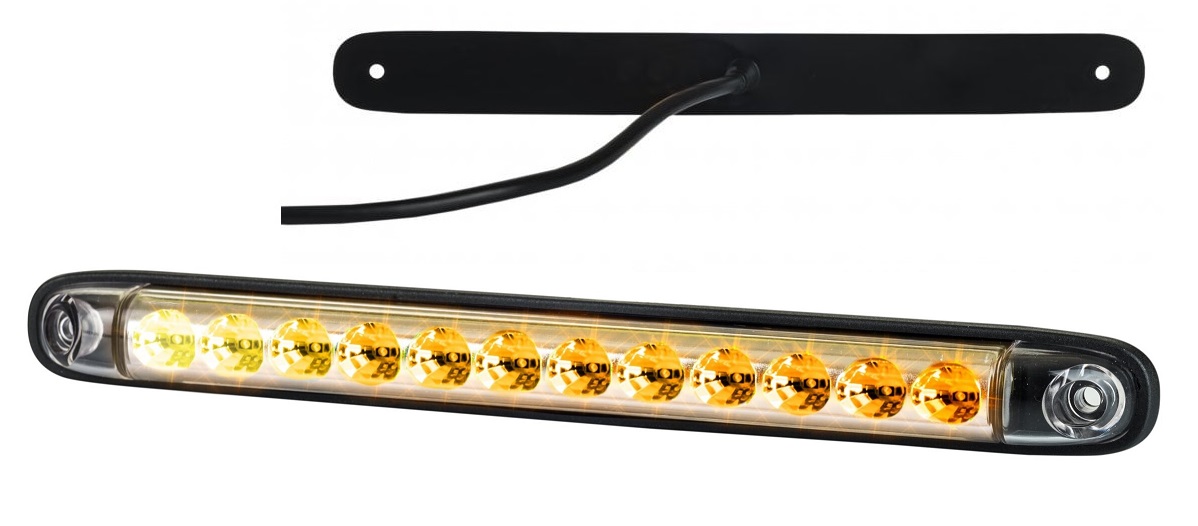 Svítilna směrová dynamická - zadní 12V/24V 12xLED 2,7/3,3W, kabel 1m