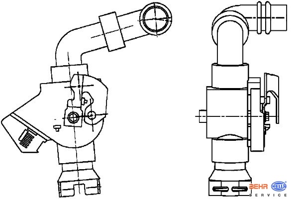 Ventil topení mechanický MAN TGA, TGM od 2005
