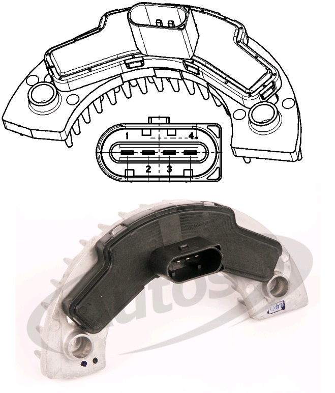 Regulátor motorku topení VOLVO FH12,FM12,FM9