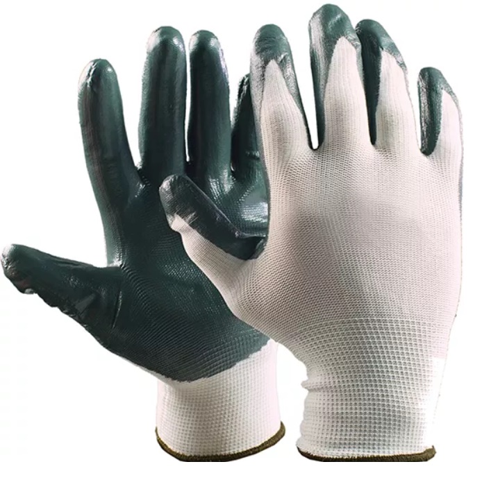 Rukavice pracovní bezešvé pogumované, vel. 9 (L)