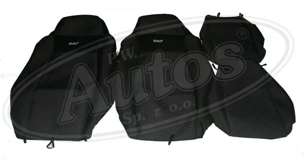 Potah sedadla - sada 1+1 šedý  DAF XF, LF,CF