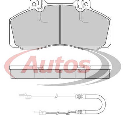 Deska brzdová 29835 Fomar 176x86x21 IVECO E.Cargo 65E12, MERCEDES T2/LN1, Vario