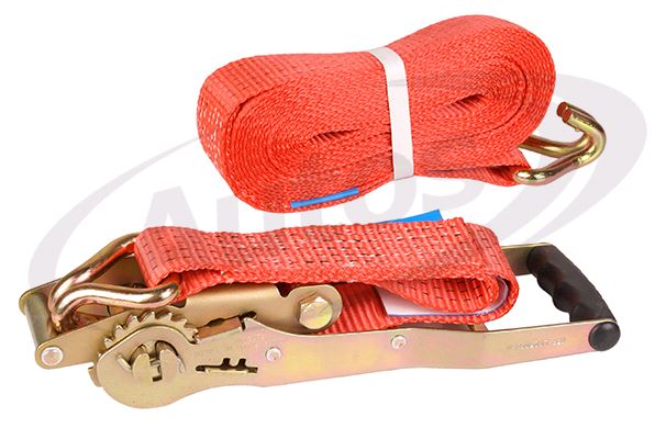 Pás upínací  5t/50mm/ 8m ERGO ráčna, červený