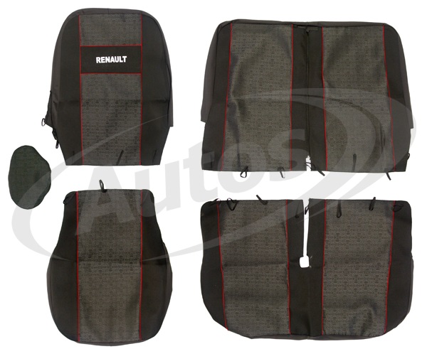 Potah sedadla - sada 1+2 šedý RVI Master od 2005