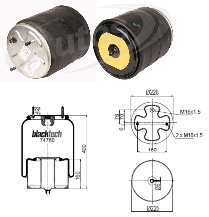 Vlnovec pérování RML 74760C kompletní VOLVO FM12