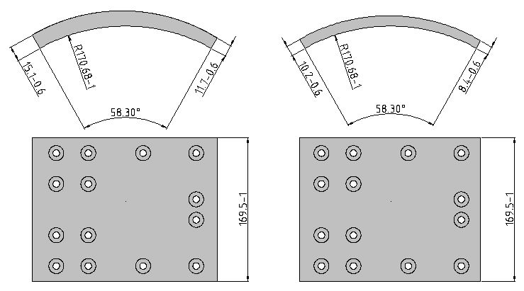 Obložení brzdové 19758.0 Fomar 170x360 VOLVO FL 6  od 10.85