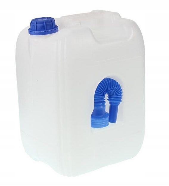 Kanystr plastový na kapalinu AdBlue s nálevkou a uzávěrem, 10 l