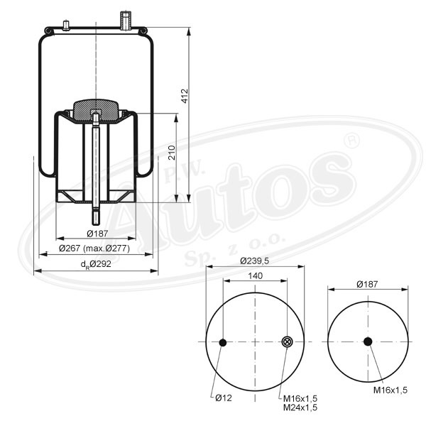 Vlnovec pérování 4915NP06 ZN L/P RVI Premium, Magnum E.Tech, Premium Route/Distribution