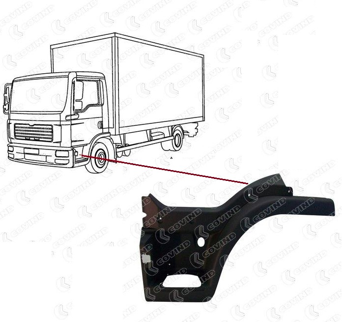 Schod kabiny horní L MAN TGL