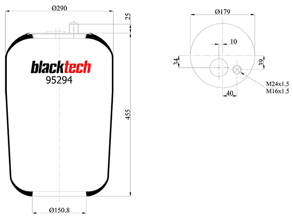 Vlnovec pérování RML95294-1 MERCEDES Actros ,1vývod - bez zvonu