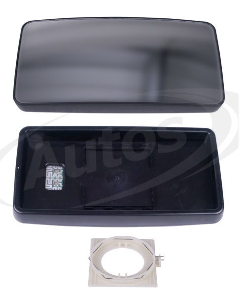 Sklo zrcadla hlavního 24V R1800 368x189x40 P MAN F2000, L2000, DAF XF105, XF95, 95XF, CF85