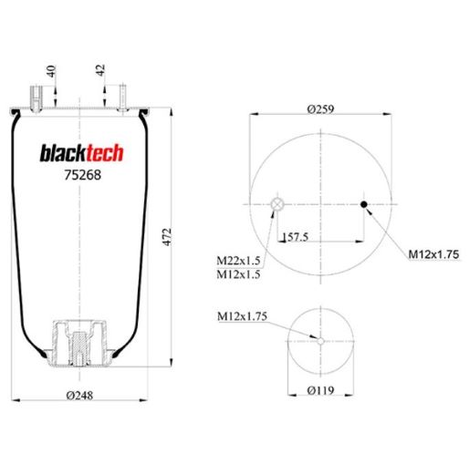 Vlnovec pérování RML75268 bez zvonu ROR