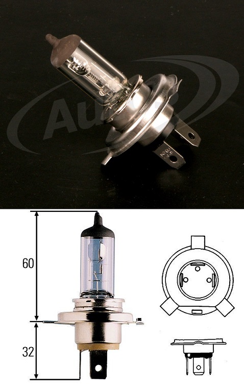 Žárovka 24V H4 75/70W P43t Heavy Duty HELLA