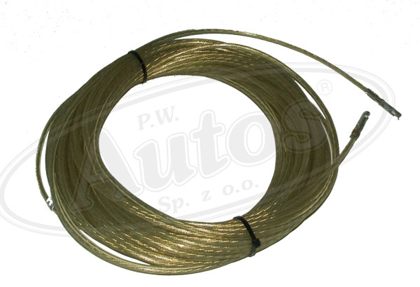 Lano celní 6mm/43,5m ocelové s koncovkami