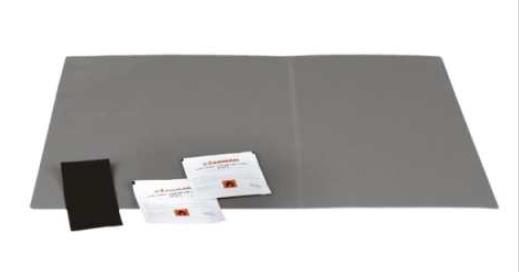 Sada opravárenská plachty 42x32,5cm - šedá /smirek, odmašťovač,samolepící folie/