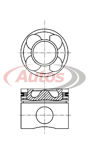 Píst kompletní 120mm/ 3 kroužky MAN TGA D2066LF EURO 4