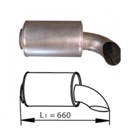 Tlumič výfuku zadní - doznívač VOLVO FM,FH,FL, RVI Magnum DXi, Premium DXi