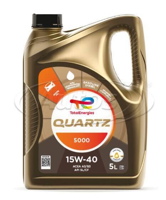 Olej motorový TOTAL QUARTZ 5000 15W-40, 5 l