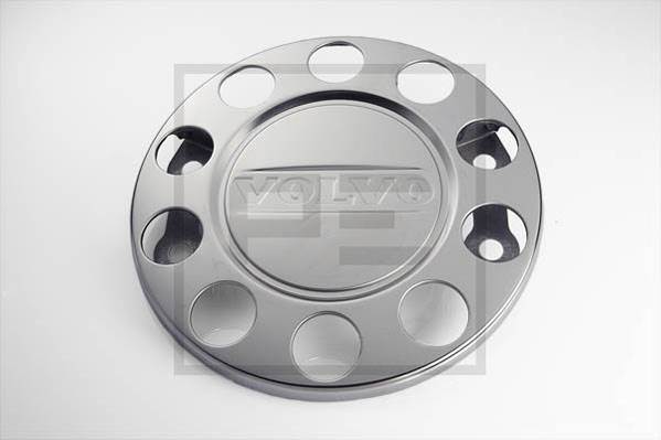 Kryt matic kola 10 děr s nápisem VOLVO, nerez
