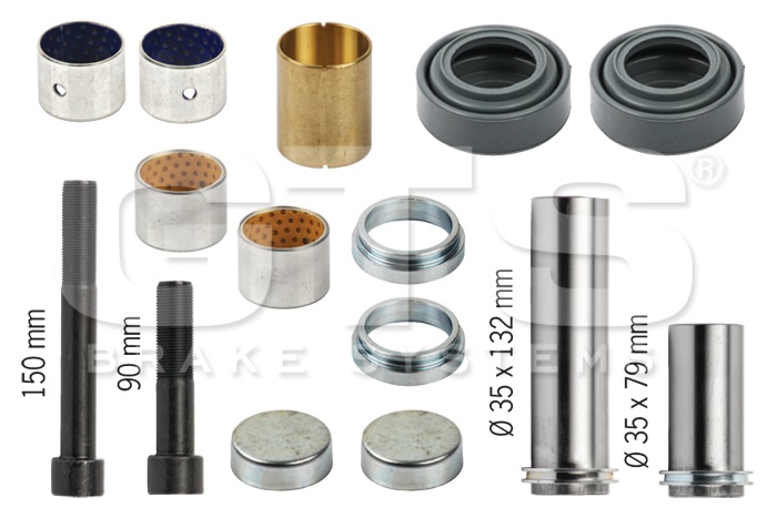 Sada opravárenská brzdového třmenu MERITOR LISA, RVI Magnum AE385, Premium, VOLVO B10