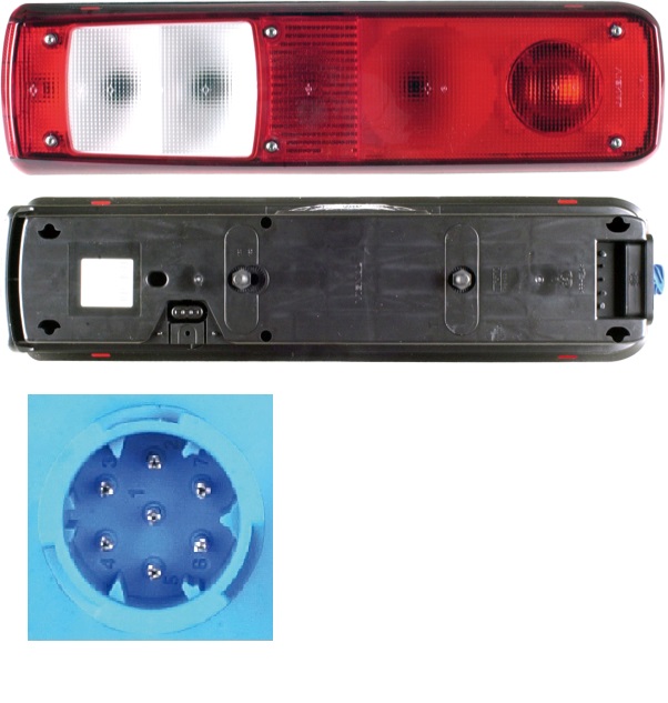 Svítilna zadní 7-dílná L RVI Kerax,Magnum,Premium od 2006, VOLVO FL od 2006