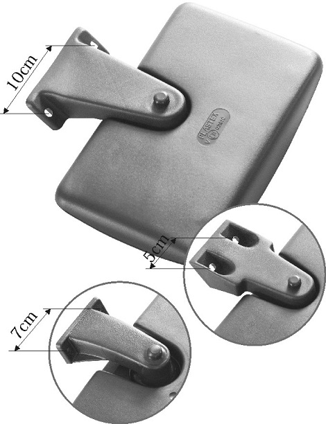 Zrcadlo rampové 24V R300 286x164x70 MAN F2000, L2000, M2000