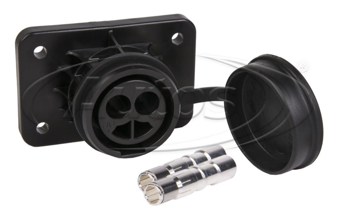 Zásuvka elektrická 24V/ 2pin 300A NATO