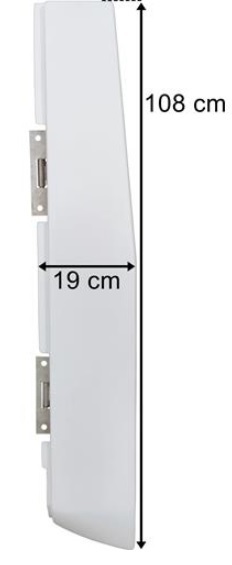 Spojler boční mezinápravový 1080x190mm L RVI Magnum DXi