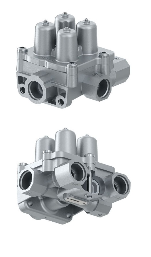 Ventil čtyřcestný jistící M22x1,5/ 6,9+7,0bar MAN TGA, TGL